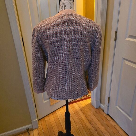 NINE WEST PINK/GRAY TWEED JACKET - Picture 4 of 10